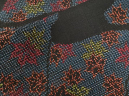 平和屋着物●本場大島紬　7マルキ　楓　正絹　逸品　未使用　CAAW8635yc