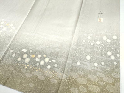 平和屋着物●豪華色留袖 作家物 駒刺繍 吉祥丸文 暈し染め 金彩 正絹 逸品 未使用 CAAW8669yc