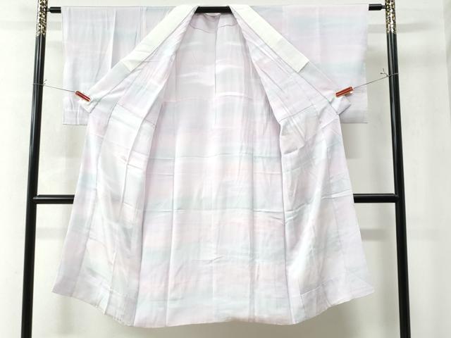 平和屋着物●長襦袢 無双仕立て 霞地紋 暈し染め 正絹 逸品 CAAW8676yc