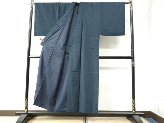 平和屋着物●男性　紬　アンサンブル　100亀甲　総詰め　正絹　逸品　CAAW8681yc