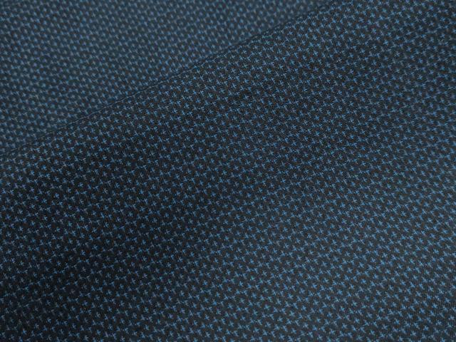 平和屋着物●男性　紬　アンサンブル　100亀甲　総詰め　正絹　逸品　CAAW8681yc