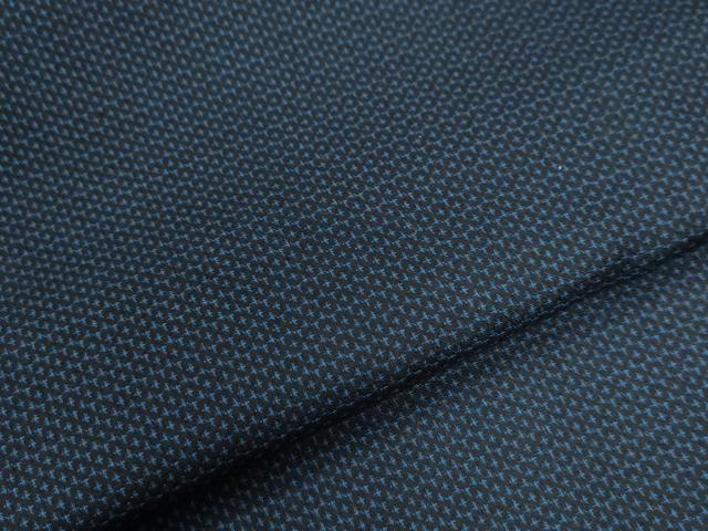 平和屋着物●男性　紬　アンサンブル　100亀甲　総詰め　正絹　逸品　CAAW8681yc