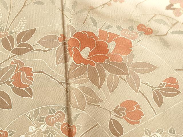 平和屋着物●訪問着　地紙枝橘花文　暈し染め　金彩　正絹　逸品　CAAW8713yc