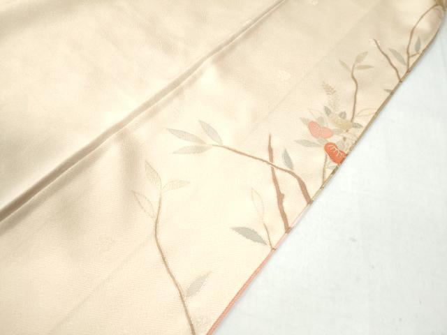 平和屋着物●訪問着　地紙枝橘花文　暈し染め　金彩　正絹　逸品　CAAW8713yc