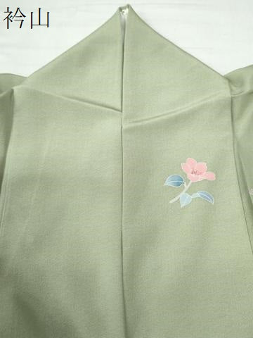 平和屋着物●訪問着 友禅 作家物 霞風景枝花文 暈し染め ロング丈 正絹 逸品 CAAW8752yc