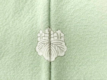 平和屋着物●上質な色無地 若葉色 正絹 逸品 CAAW8757yc