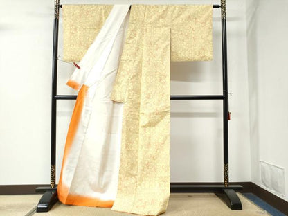 平和屋着物●本場大島紬　7マルキ　飛鶴文　正絹　逸品　CAAW8764yc