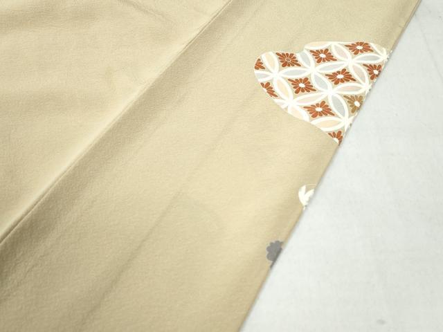 平和屋着物●豪華色留袖　駒刺繍　七宝花松文　金彩　正絹　逸品　CAAW8797yc