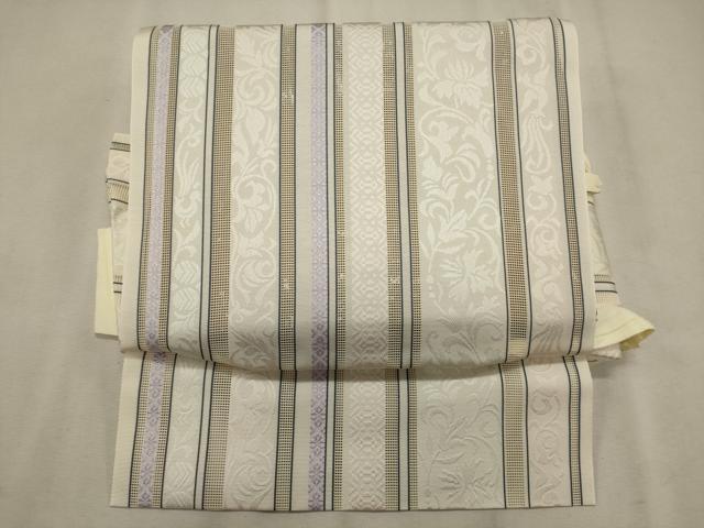 平和屋着物＊夏物　本場筑前博多織　ワンタッチつけ帯　紗献上　正絹　逸品　CAAW8801oy