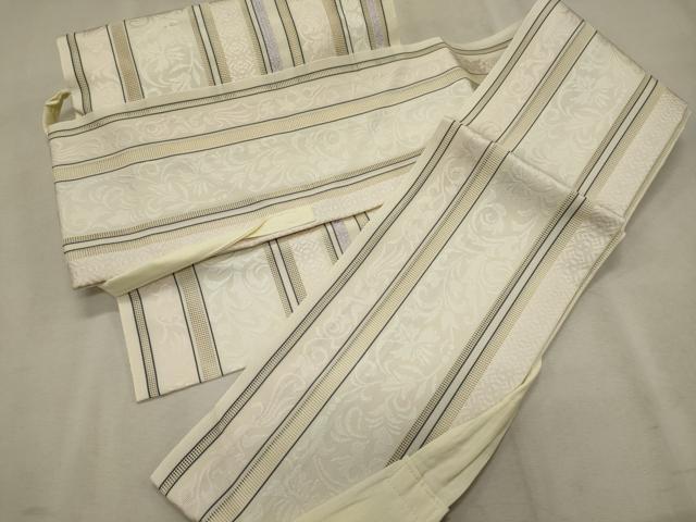 平和屋着物＊夏物　本場筑前博多織　ワンタッチつけ帯　紗献上　正絹　逸品　CAAW8801oy