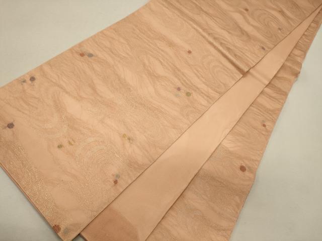 平和屋着物＊夏物　全通柄　本袋帯　流水丸文　金糸　正絹　逸品　CAAW8881oy