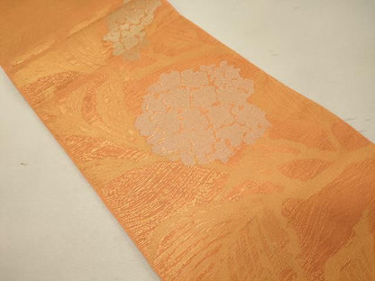 平和屋着物＊夏物 織物一筋名門 織悦 全通柄 本袋帯 紫陽花 金銀糸 正絹 逸品 CAAW8917oy