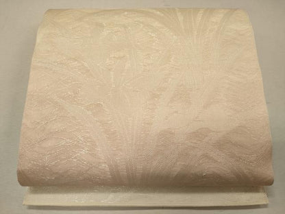 平和屋着物＊夏物 六通柄 本袋帯 草花文 銀糸 正絹 逸品 未使用 CAAW8919oy