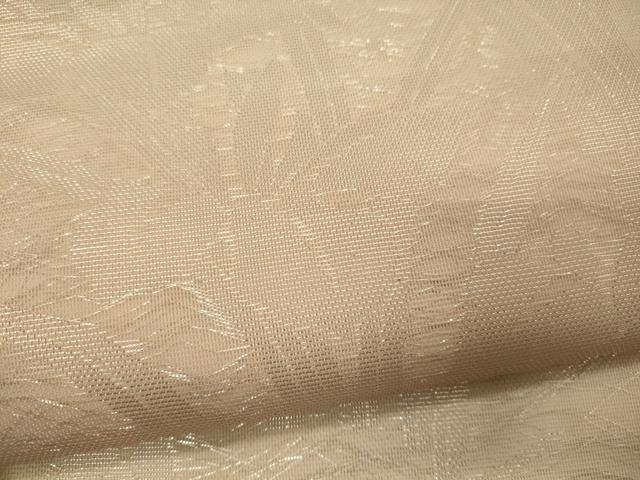 平和屋着物＊夏物 六通柄 本袋帯 草花文 銀糸 正絹 逸品 未使用 CAAW8919oy