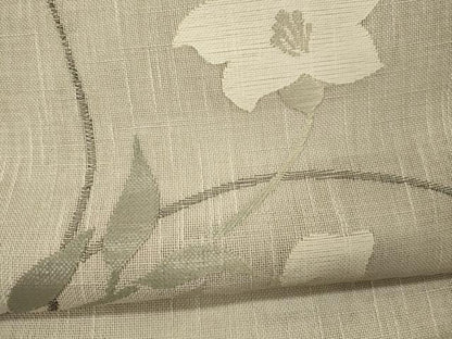 平和屋着物＊夏物 八寸名古屋帯 草花文 正絹 逸品 CAAW8921oy