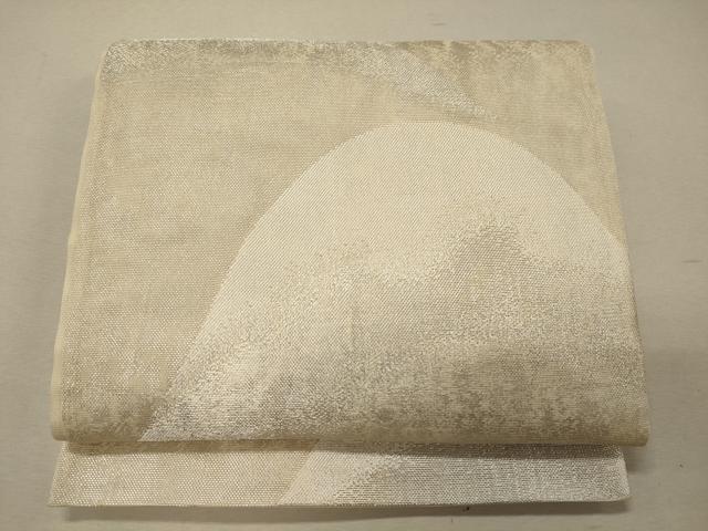 平和屋着物＊夏物 六通柄袋帯 遠山文 銀糸 正絹 逸品 CAAW8955oy