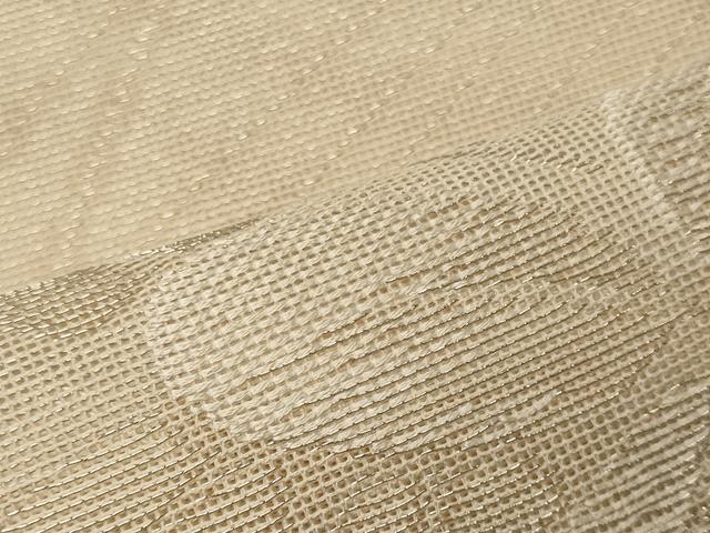 平和屋着物＊夏物 六通柄袋帯 草葉文 銀糸 正絹 逸品 CAAW8958oy