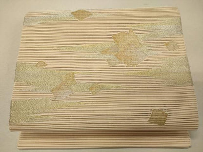 平和屋着物＊夏物 八寸名古屋帯 絽綴れ 色紙重ね文 金銀糸 正絹 逸品 CAAW8971oy