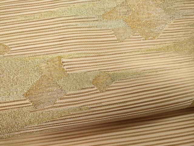 平和屋着物＊夏物 八寸名古屋帯 絽綴れ 色紙重ね文 金銀糸 正絹 逸品 CAAW8971oy