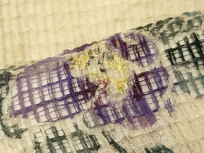 平和屋着物＊夏物 九寸名古屋帯 手描き 草花文 麻 逸品 CAAW8989oy