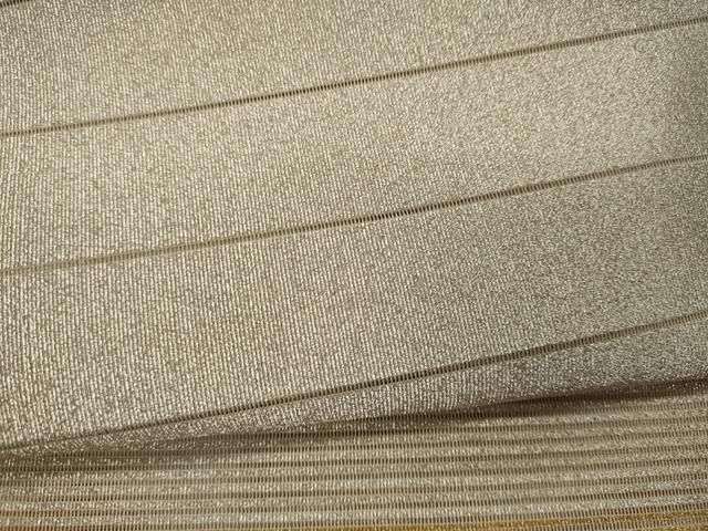 平和屋着物＊夏物 八寸名古屋帯 絽綴れ 横段文 銀糸 正絹 逸品 CAAW8992oy