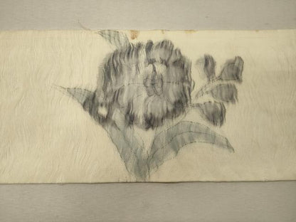 平和屋着物＊夏物 九寸名古屋帯 手描き 草花文 正絹 逸品 CAAW9001oy