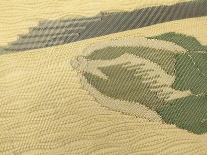 平和屋着物＊夏物　全通柄袋帯　成り物　金糸　正絹　逸品　CAAW9014oy