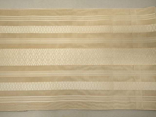 平和屋着物＊夏物 本場筑前博多織 八寸名古屋帯 紗献上 薄卵色 正絹 逸品 CAAW9016oy