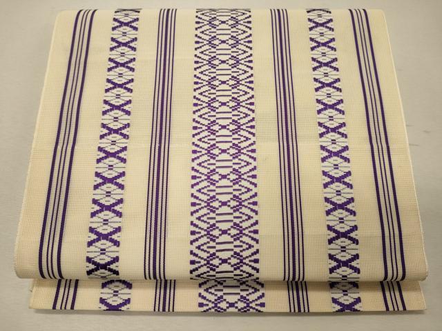 平和屋着物＊夏物 本場筑前博多織 八寸名古屋帯 紗献上 正絹 逸品 未使用 CAAW9023oy