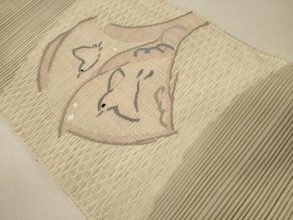 平和屋着物＊夏物 八寸名古屋帯 飛鳥文 正絹 逸品 CAAW9025oy