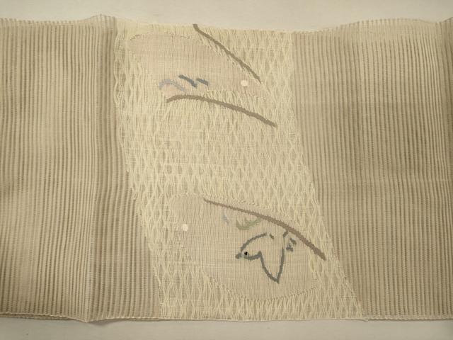平和屋着物＊夏物 八寸名古屋帯 飛鳥文 正絹 逸品 CAAW9025oy