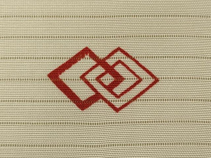 平和屋着物＊夏物　絽塩瀬　九寸名古屋帯　文字文　銀彩　正絹　逸品　CAAW9031oy