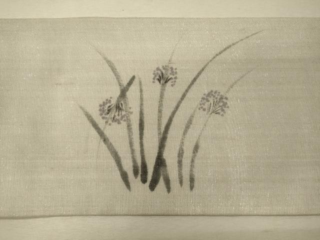 平和屋着物＊夏物 絹芭蕉 九寸名古屋帯 手描き とんぼ 正絹 逸品 CAAW9033oy