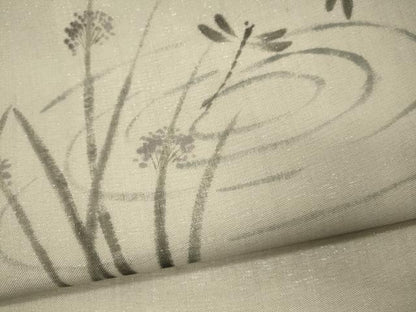 平和屋着物＊夏物 絹芭蕉 九寸名古屋帯 手描き とんぼ 正絹 逸品 CAAW9033oy