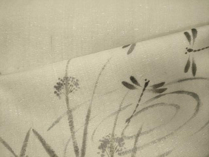 平和屋着物＊夏物 絹芭蕉 九寸名古屋帯 手描き とんぼ 正絹 逸品 CAAW9033oy