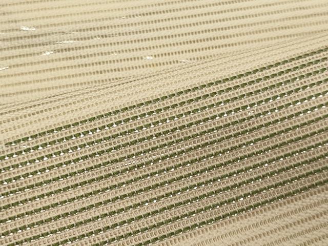 平和屋着物＊夏物 六通柄袋帯 エ霞文 銀糸 正絹 逸品 未使用 CAAW9040oy