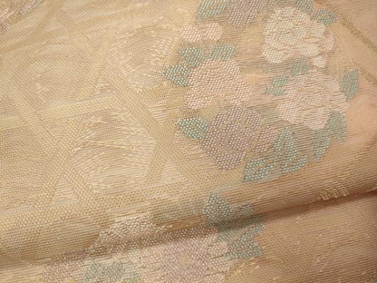 平和屋着物＊夏物 六通柄袋帯 籬草花丸文 金銀糸 正絹 逸品 CAAW9041oy