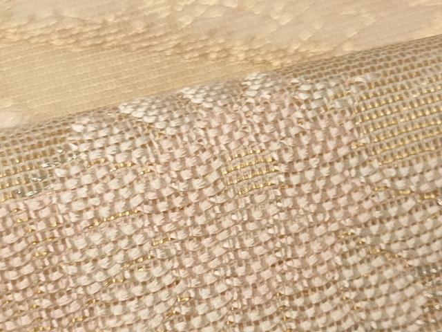 平和屋着物＊夏物 六通柄袋帯 籬草花丸文 金銀糸 正絹 逸品 CAAW9041oy