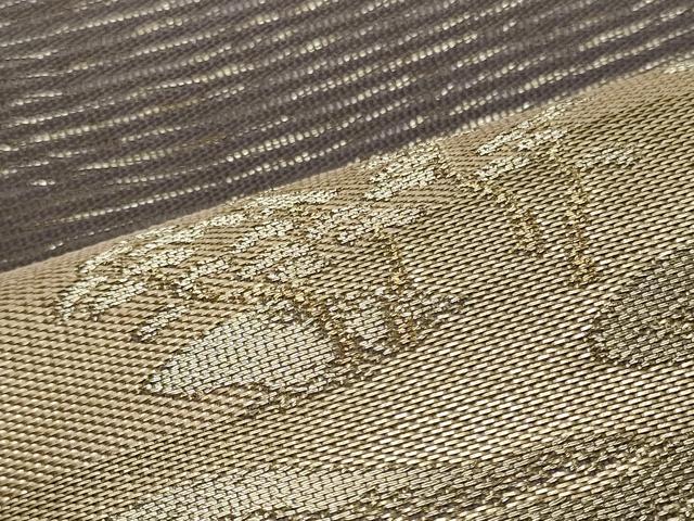平和屋着物＊夏物 六通柄袋帯 竜田川 金糸 反端付き 正絹 逸品 CAAW9049oy