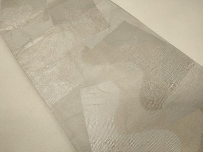平和屋着物＊夏物 六通柄袋帯 色紙重ね草花文 金銀糸 正絹 逸品 CAAW9050oy
