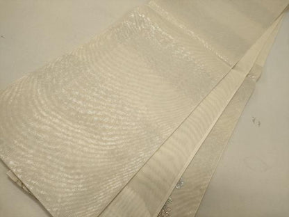 平和屋着物＊夏物　太鼓柄袋帯　総刺繍　草花文　金糸　正絹　逸品　未使用　CAAW9055oy