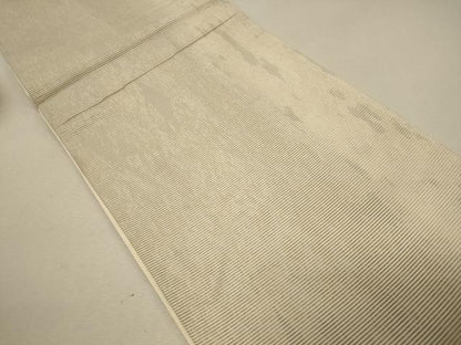 平和屋着物＊夏物 六通柄袋帯 霞文 銀糸 正絹 逸品 CAAW9059oy