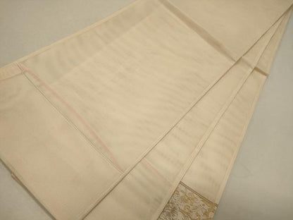 平和屋着物＊夏物 太鼓柄袋帯 駒刺繍 鳳凰花唐草文 正絹 逸品 CAAW9060oy