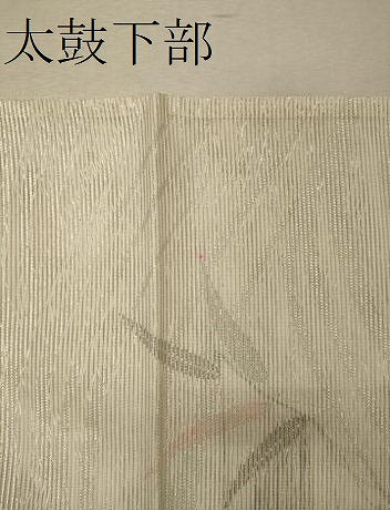 平和屋着物＊夏物 六通柄袋帯 草花文 銀糸 正絹 逸品 CAAW9064oy
