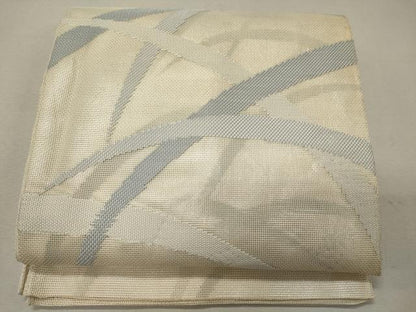 平和屋着物＊夏物 六通柄 本袋帯 芝文 銀糸 正絹 逸品 CAAW9069oy