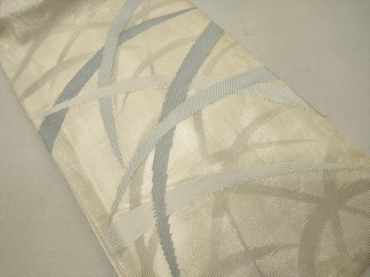 平和屋着物＊夏物 六通柄 本袋帯 芝文 銀糸 正絹 逸品 CAAW9069oy