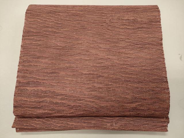 平和屋着物＊夏物 八寸名古屋帯 霞文 正絹 逸品 CAAW9072oy