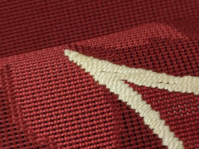 平和屋着物＊夏物 八寸名古屋帯 刺繍 楓文 正絹 逸品 CAAW9080oy