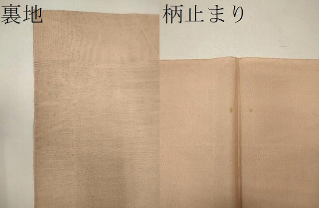 平和屋着物＊夏物 六通柄袋帯 扇面草花文 金銀糸 正絹 逸品 CAAW9083oy