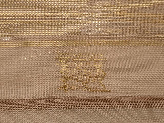 平和屋着物＊夏物 織物一筋名門 織悦 全通柄 本袋帯 楓文 金銀糸 正絹 逸品 CAAW9085oy